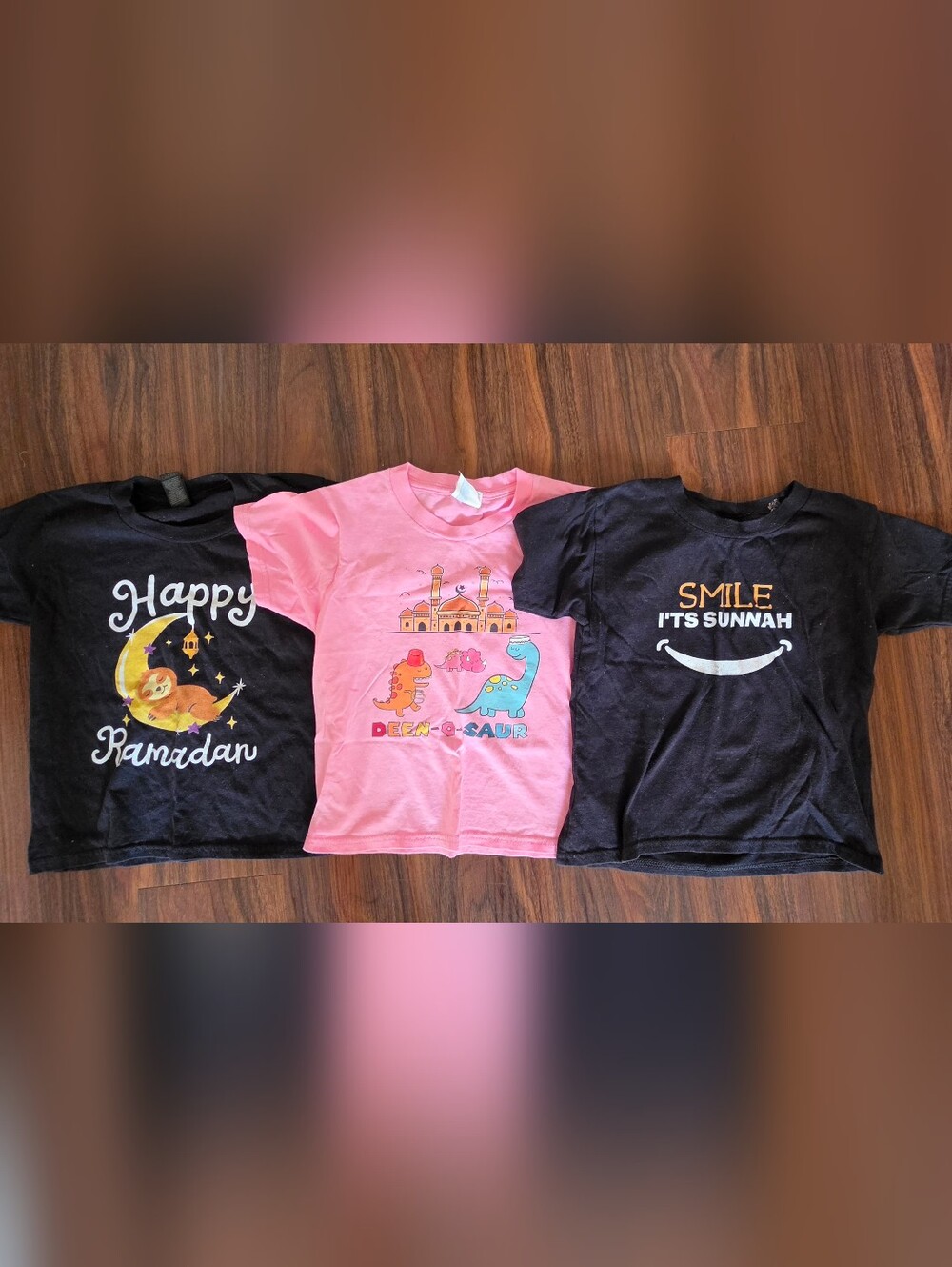 Kids Pink 'Deen-O-Saur' Graphic Tee